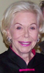 Louise Hay - speaks of grief and other emotional symptoms that related to physical diseases Wiki Images Commons