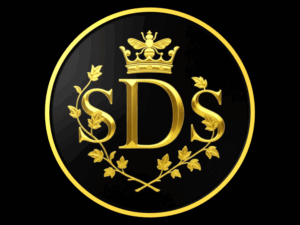 gold on black logo for SDS Designs by Shannon Sapp