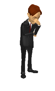 figure of a man hanging down his head in anger and despair