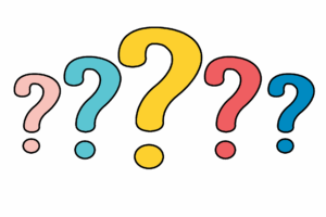 colorful question marks about basic body/mind connections