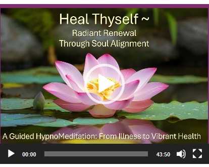 pink lotus flower on water as cover for the Heal Thyself meditation
