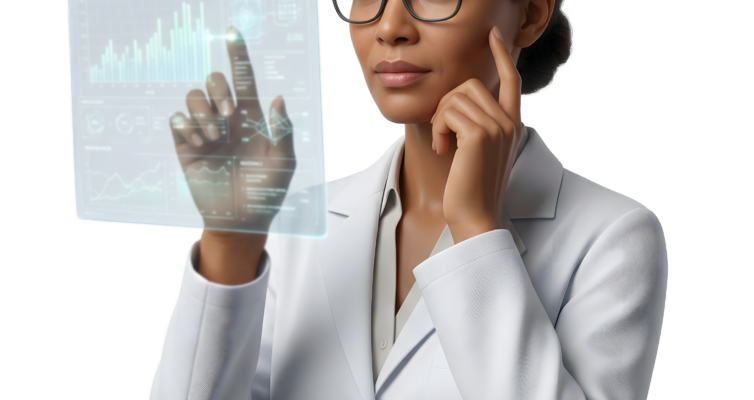 Female medical scientist reviews data - Holistic Oncology Treatments: Kill the Cancer; Save the Patient