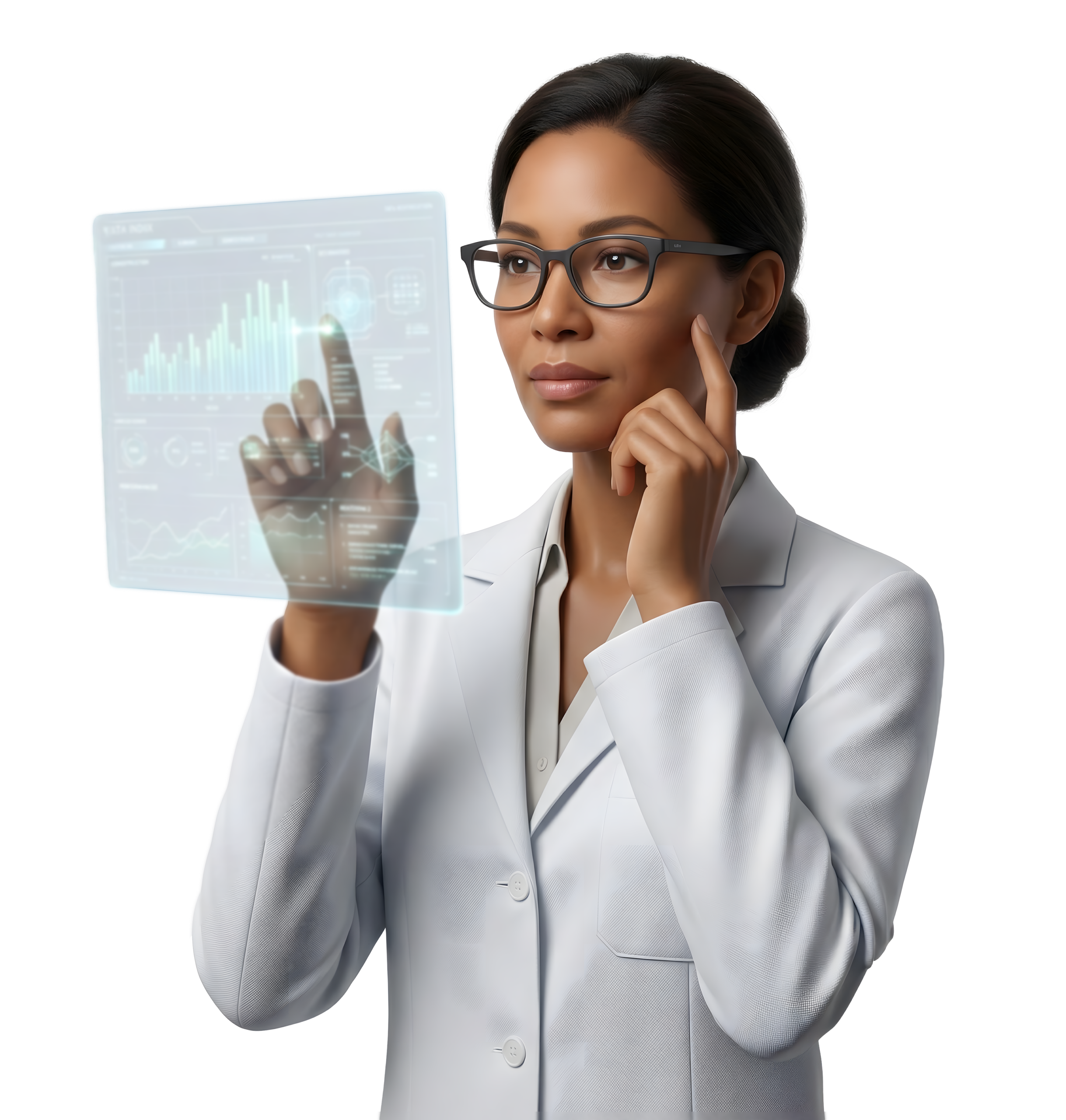 Female medical scientist reviews data - Holistic Oncology Treatments: Kill the Cancer; Save the Patient